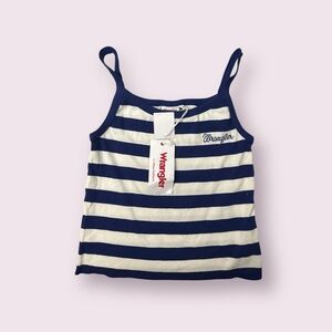 Wrangler Women’s Blue and White Striped Camisole